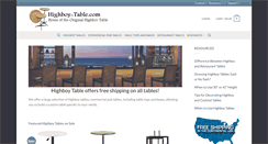 Desktop Screenshot of highboy-table.com