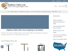 Tablet Screenshot of highboy-table.com